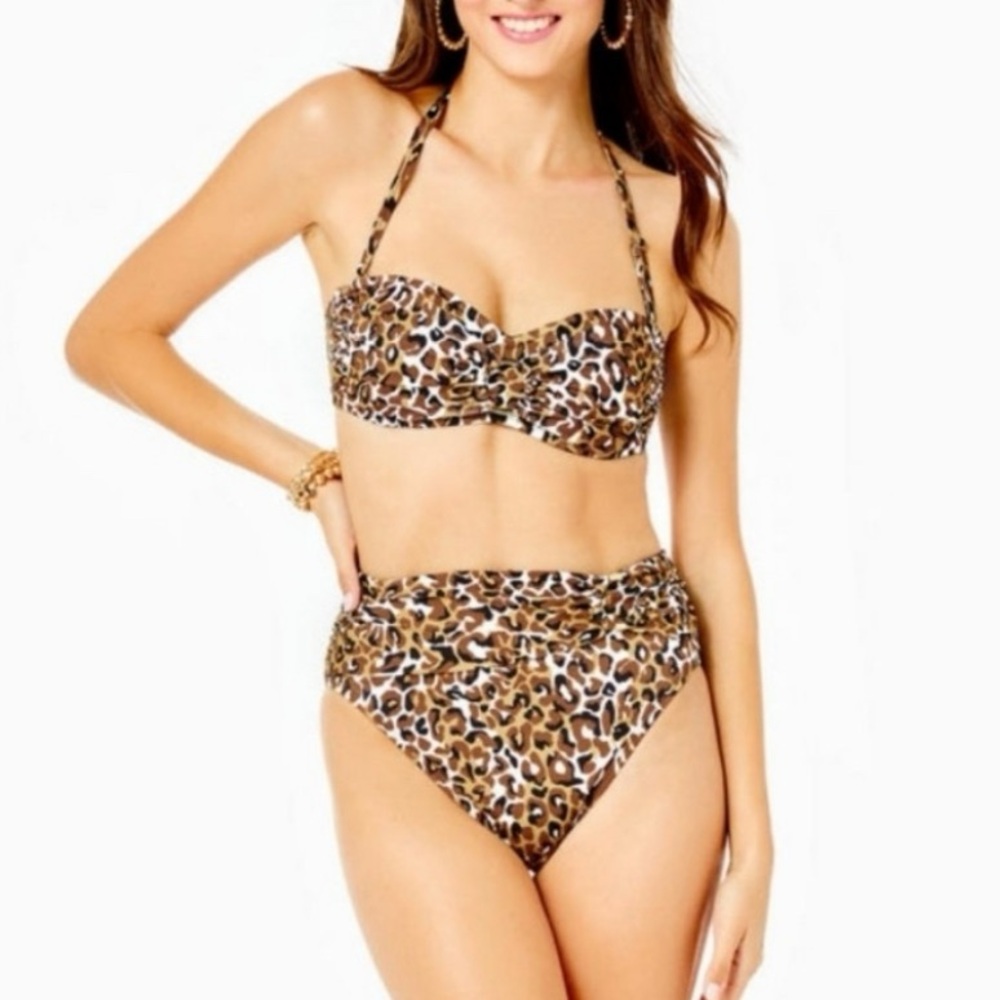 Lilly Pulitzer Spessa Top Chocolate Onyx My Favorite Spot Valyn High Rise Bottom - Picture 4 of 11